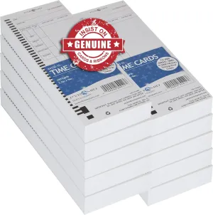 Pyramid Time Systems, 44100-10MB, 1,000 Count Genuine and Authentic Time Cards for 4000, 4000Pro, 4000ProK and 5000 Series Time Clocks from Pyramid, Time Cards