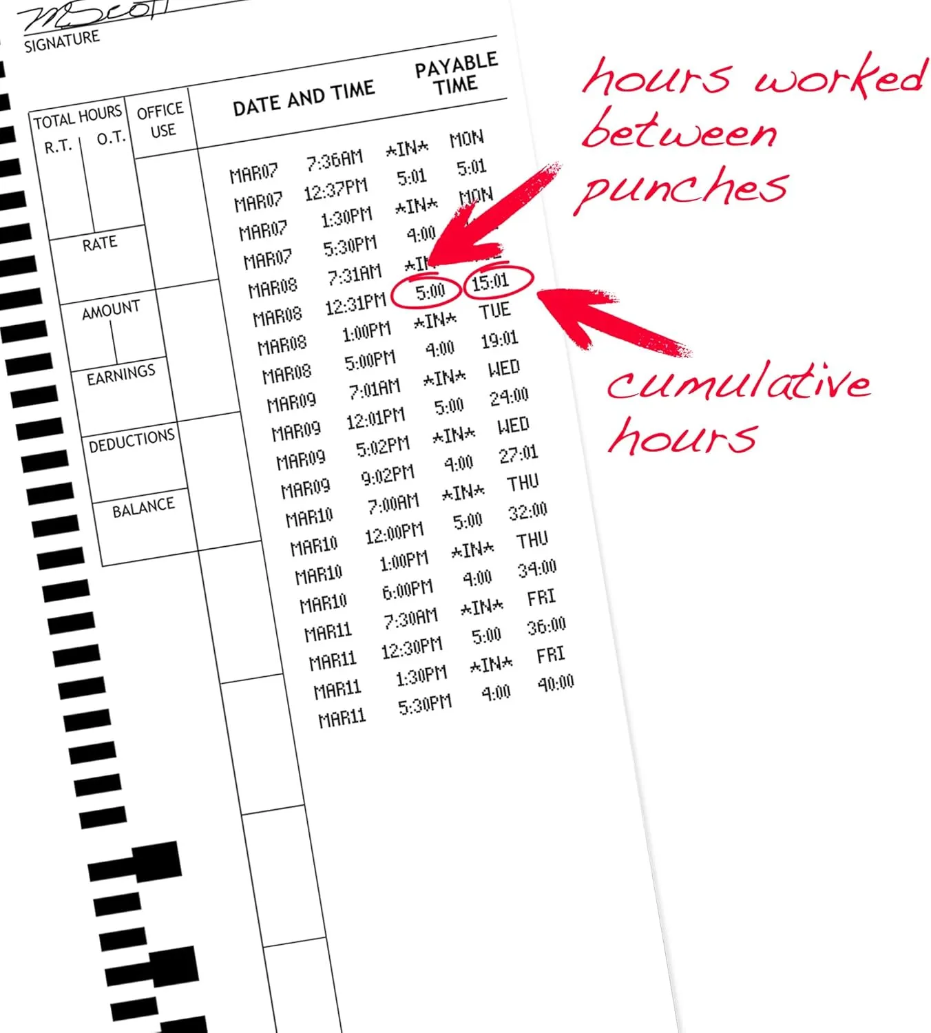 Pyramid Time Systems, 44100-10MB, 1,000 Count Genuine and Authentic Time Cards for 4000, 4000Pro, 4000ProK and 5000 Series Time Clocks from Pyramid, Time Cards