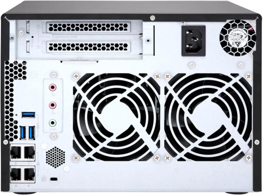 QNAP TS-673-8G-US 6-Bay NAS/ISCSI IP-SAN, AMD R Series Quad-core 2.1GHz, 8GB RAM, 10G-Ready