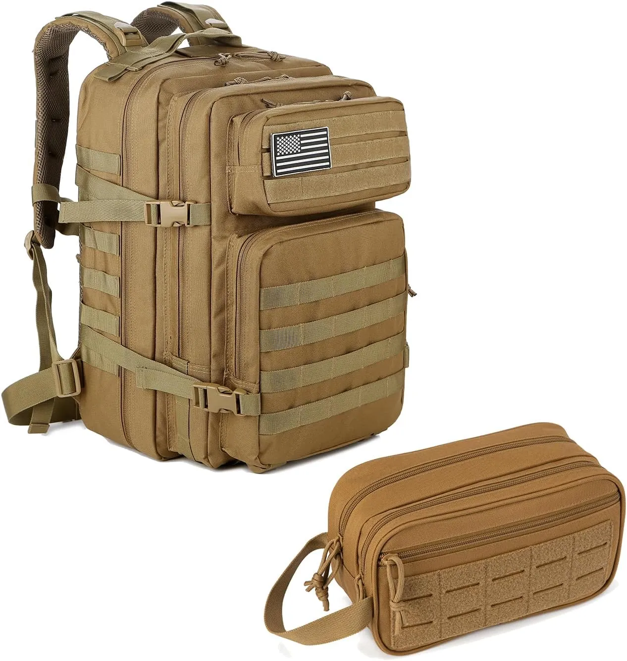 QT&QY 45L Tactical backpack Tactical Toiletry Bag