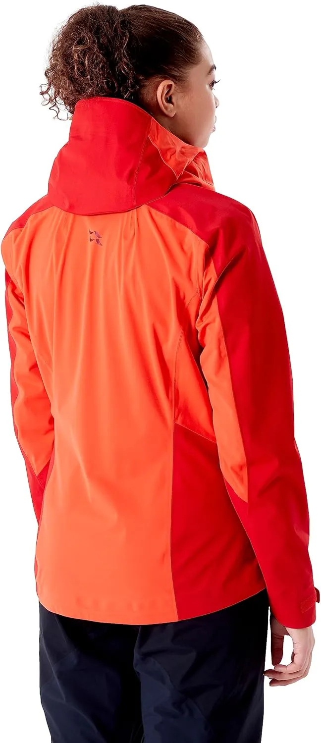 Rab Women’s Kinetic Alpine 2.0 Waterproof Breathable Jacket for Climbing & Mountaineering.
