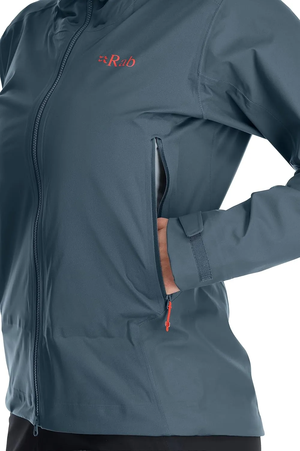 Rab Women’s Kinetic Alpine 2.0 Waterproof Breathable Jacket for Climbing & Mountaineering.