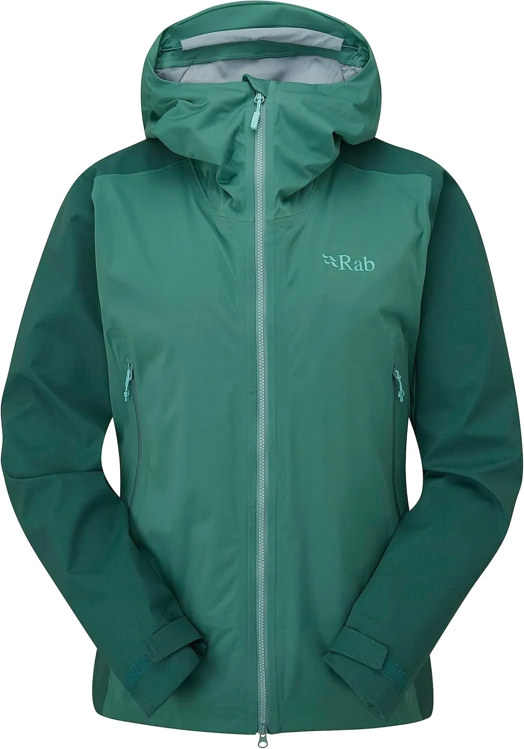 Rab Women’s Kinetic Alpine 2.0 Waterproof Breathable Jacket for Climbing & Mountaineering.