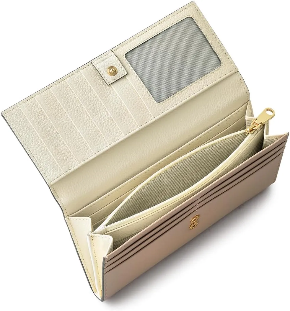 RADLEY London Puffy Protect Women's Large Leather Flapover Wallet, Silt