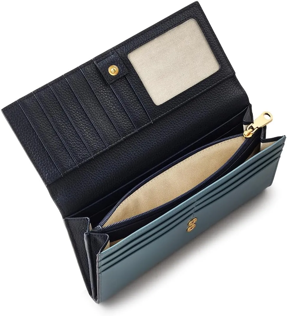 RADLEY London Puffy Protect Women's Large Leather Flapover Wallet, Uniform