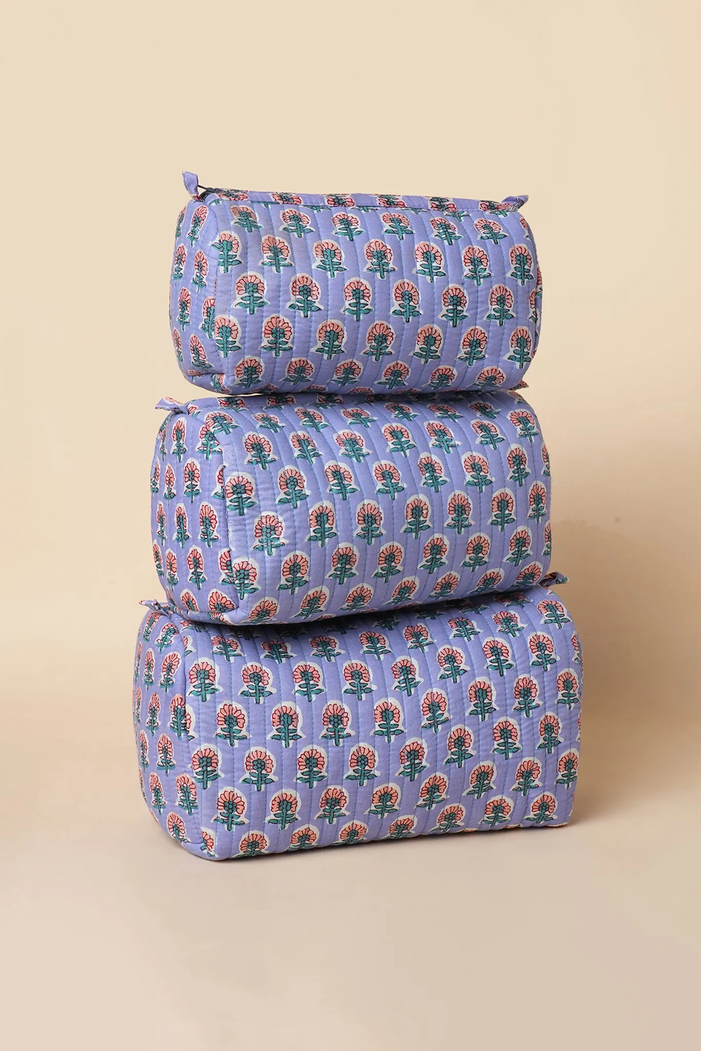 Rangrez Quilted Pouches (Set of 3)