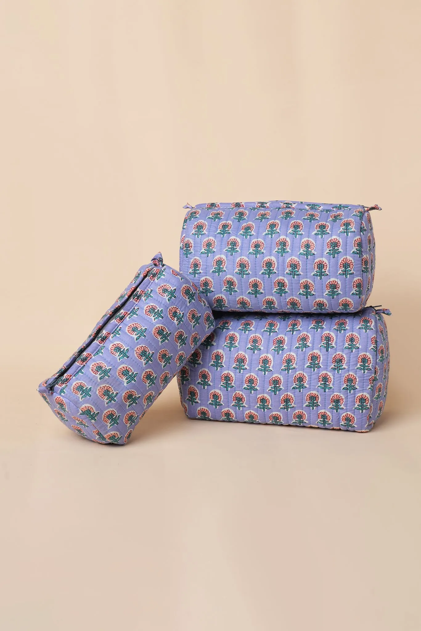 Rangrez Quilted Pouches (Set of 3)