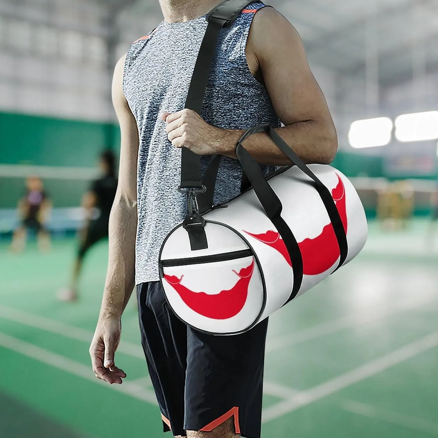 Rapa Nui Flag Travel Duffel Bag with Wet Pocket for Boys Girls Gym Weekender Tote