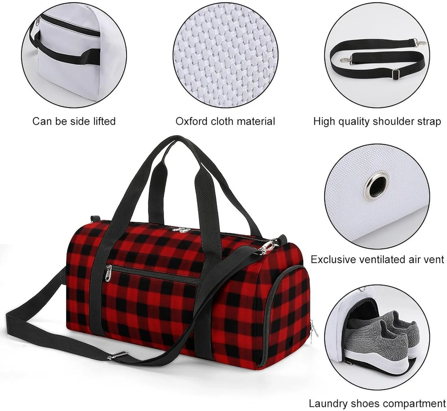 Rasta Lion with Sunglasses Fitness Bag with Large Capacity Backpack And Waterproof Bag
