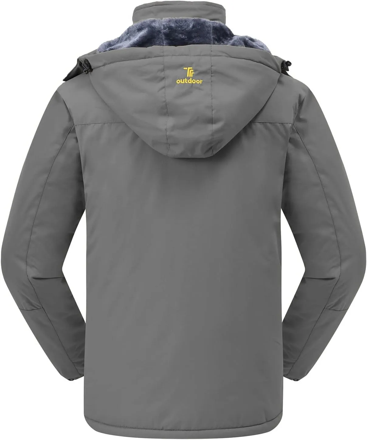 Rdruko Men's Ski Snow Jacket Waterproof Insulated Fleece Outdoor Mountain Hooded Winter Coat