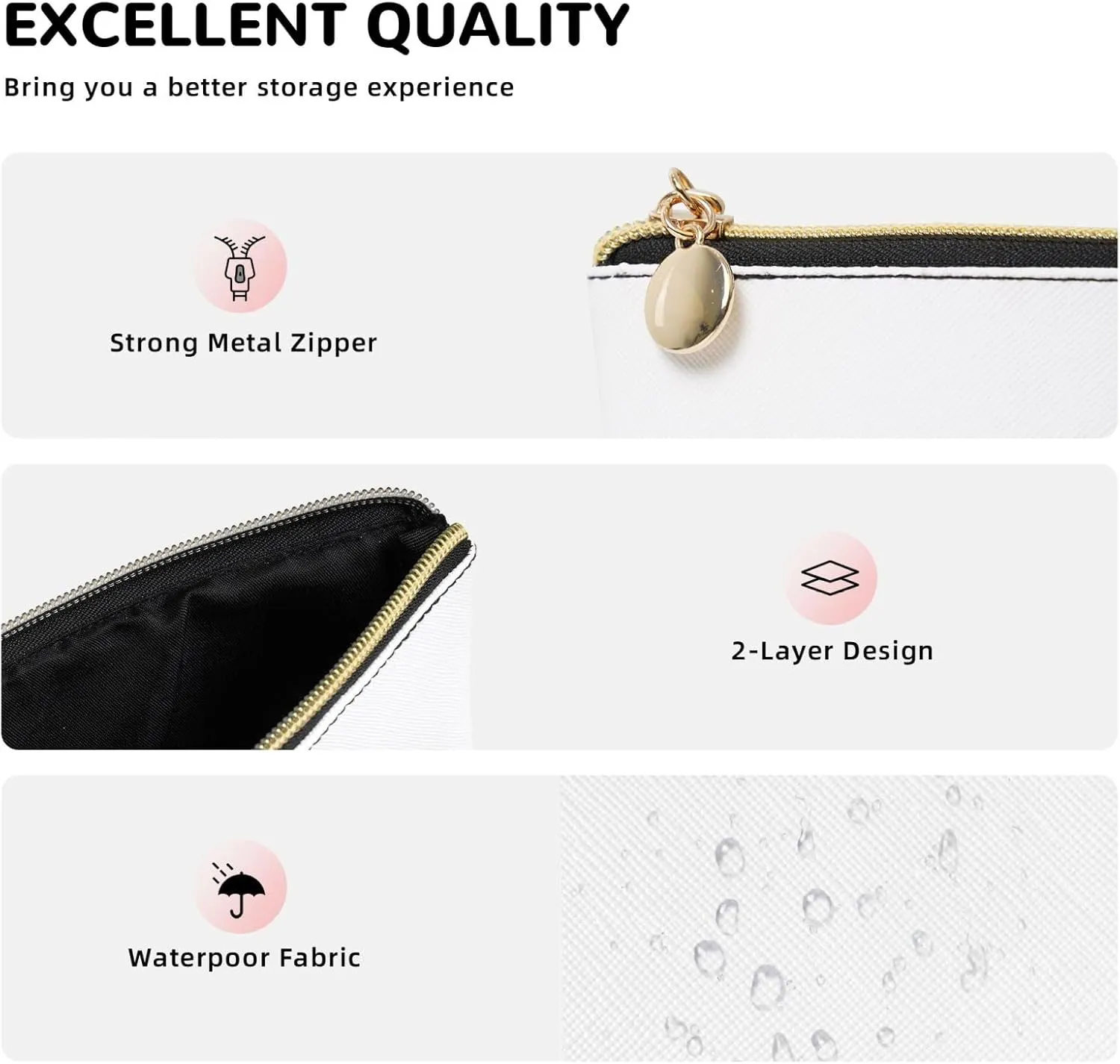 Red Lip Makeup Bag Waterproof Cosmetic Bag Organizer Small Make Up Zipper Pouch Portable Travel Toiletry Bag For Women Girls