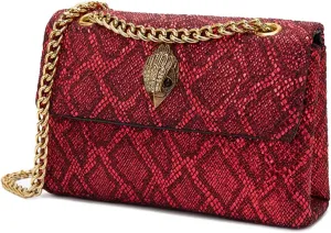 Rejolly Rainbow Stripe Crossbody Shoulder Bag for Women Color Blocking PU Leather Colourful Purse with Chain Strap