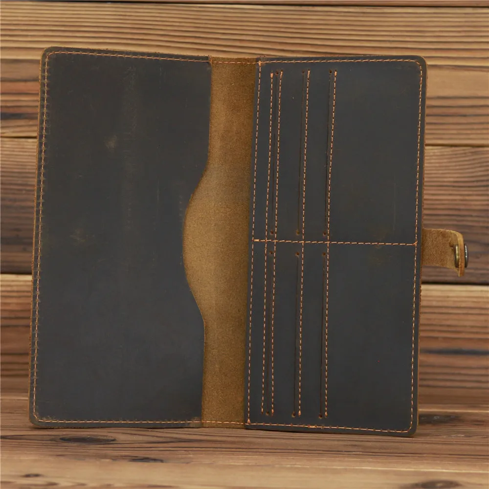 Retro Bifold Multi-card slot Leather Wallet
