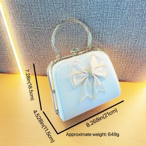 Ribbon Evening Bag, Clutch Purses for Women, Crossbody Bag for Wedding Party