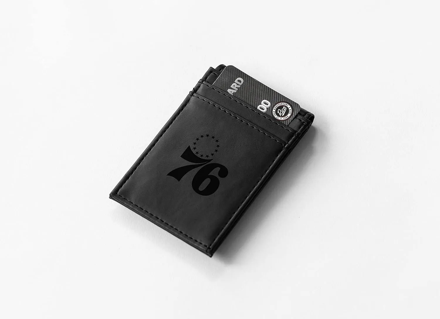 Rico Industries NBA Basketball Laser Engraved Front Pocket Wallet - Compact/Comfortable/Slim