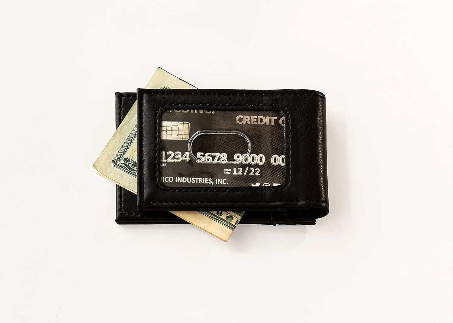 Rico Industries NBA Basketball Laser Engraved Front Pocket Wallet - Compact/Comfortable/Slim