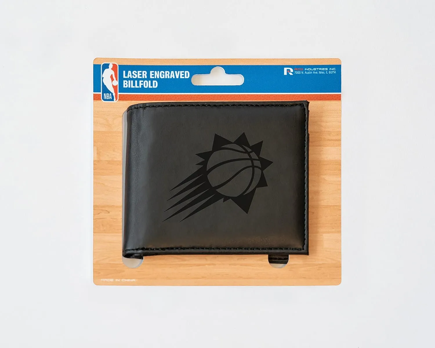 Rico Industries NBA Laser Engraved Billfold Wallet Laser Engraved Bill-fold Wallet - Slim Design - Great Gift