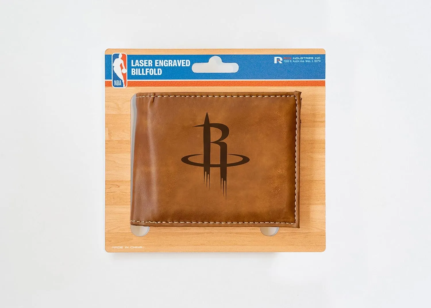 Rico Industries NBA Laser Engraved Billfold Wallet Laser Engraved Bill-fold Wallet - Slim Design - Great Gift