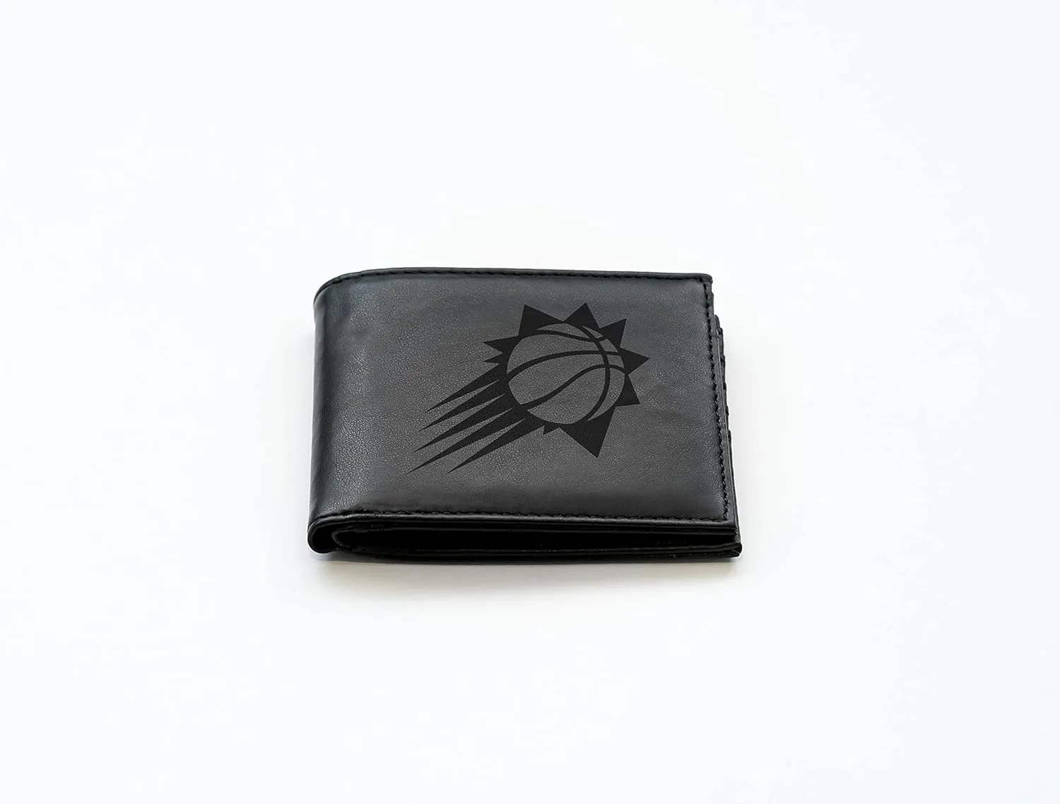 Rico Industries NBA Laser Engraved Billfold Wallet Laser Engraved Bill-fold Wallet - Slim Design - Great Gift