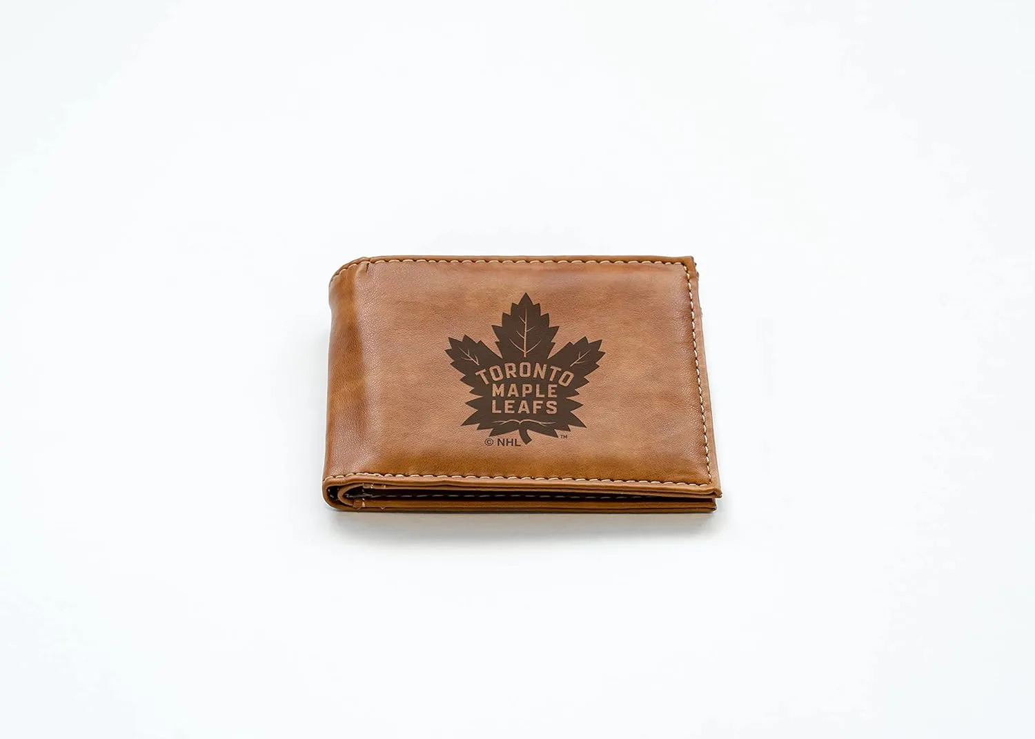 Rico Industries NHL Laser Engraved Billfold Wallet Laser Engraved Bill-fold Wallet - Slim Design - Great Gift