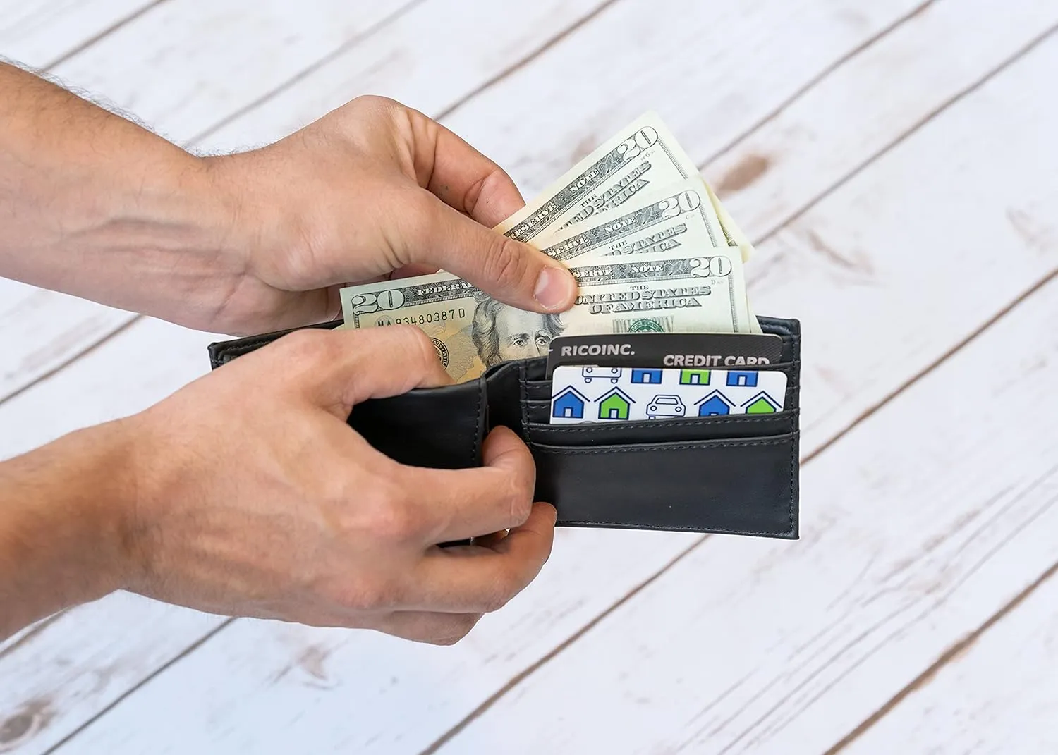 Rico Industries NHL Laser Engraved Billfold Wallet Laser Engraved Bill-fold Wallet - Slim Design - Great Gift
