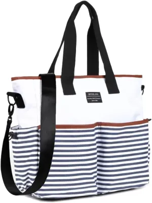 Riverland Diaper Bag Baby bag Newly Redesigned Stylish Tote Cross body Travel tote Mom Dad unisex Men women Large capacity