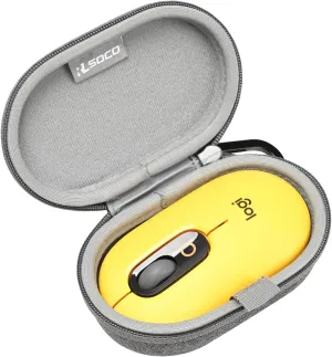 RLSOCO Carrying Case for Logitech POP/Pebble Mouse 2/Pebble Wireless Mouse with Keychain (Grey)