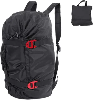 Rock Climbing Rope Bag Portable Foldable Climbing Bag with Large Rope Tarp and Adjustable Shoulder Straps Waterproof Large Capacity Backpack Ultralight Outdoor Hike Gear Equipment