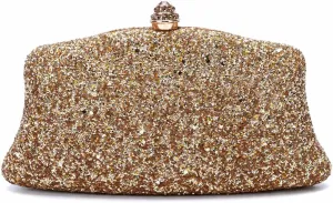 RomanticDesign Women Glitter Evening Bag Sequin Wedding Handbag Cocktail Prom Party Shiny Clutch Purse