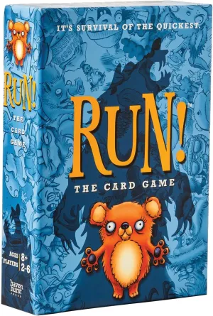 Run! The Card Game - Hilarious Card Games for 8-12 Year Olds, Fun Family Board Games for Kids and Adults, and Easy Stocking Stuffers for 2-6 Players