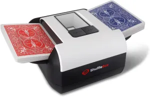 S1 Automatic Card Shuffler with 2000mAh Rechargeable Built-in Battery, 2 Deck Ultra Quiet Shuffling Machine