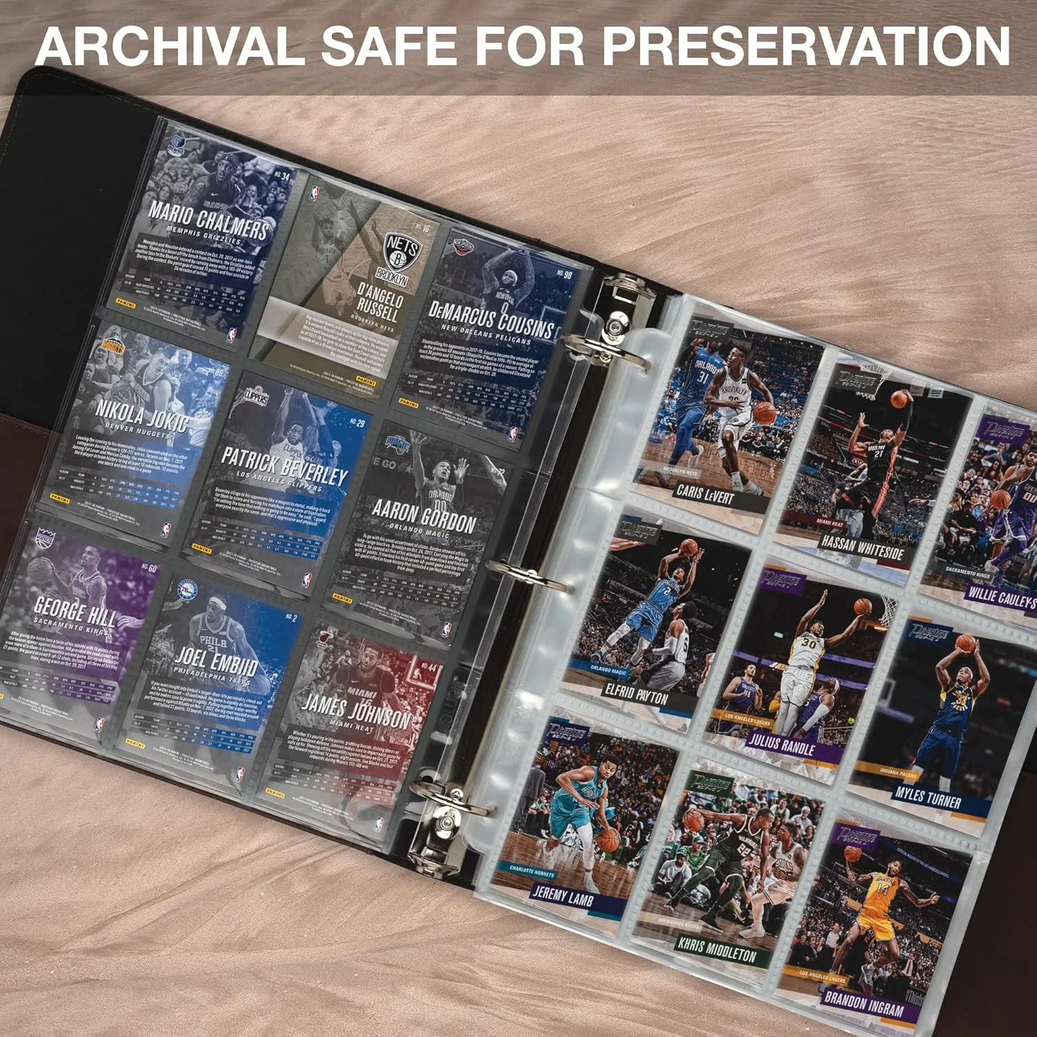 Samsill 200 Pack 9 Pocket Trading Card Sleeves, Holds 1800 Cards,Clear, Fits in Standard 3 Ring Binder