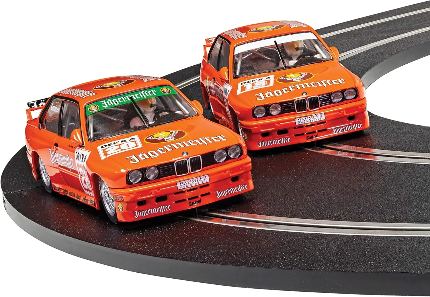 Scalextric BMW E30 M3 Team Jagermeister 1:32 Limited Edition Twin Pack Slot Race Car Box Set C4110A
