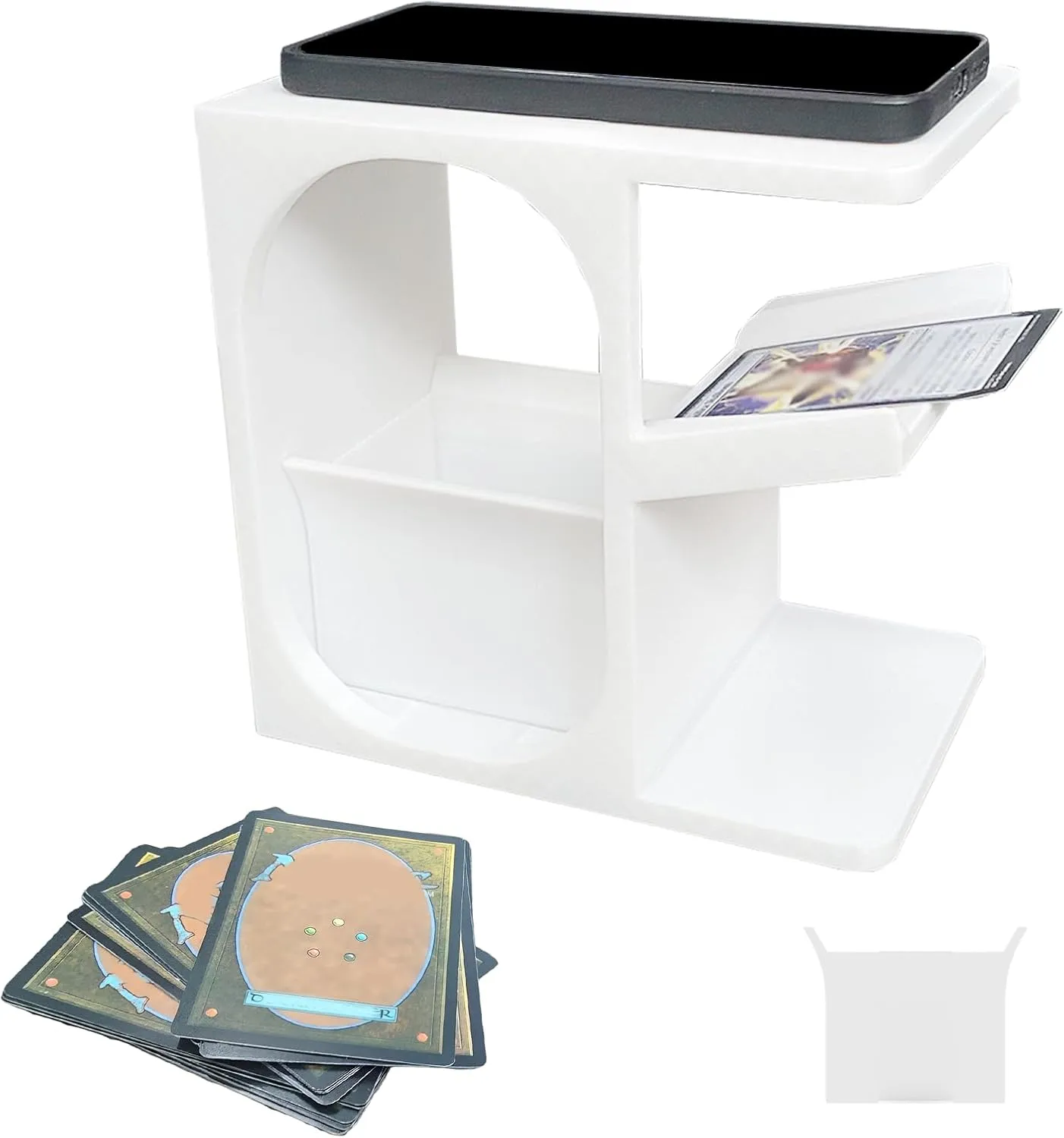 Scanstand for Standard Size Trading Cards, Card Scanner Tool with Phone Holder, Easily scanning MTG Cards, Compatible with ManaBox and TCG Scanner App, Quickly Scan and Price Check MTG Cards