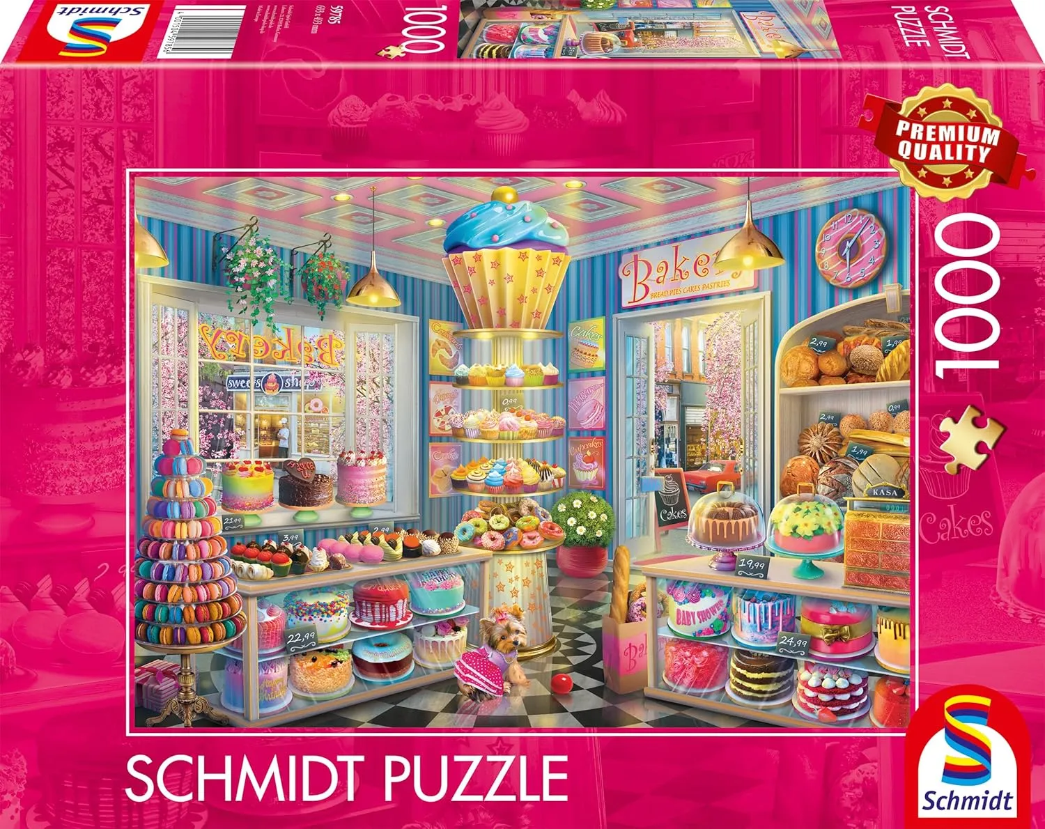 Schmidt Spiele 59785 Colourful Bakery Puzzle, 1000 Pieces, Multi-Coloured
