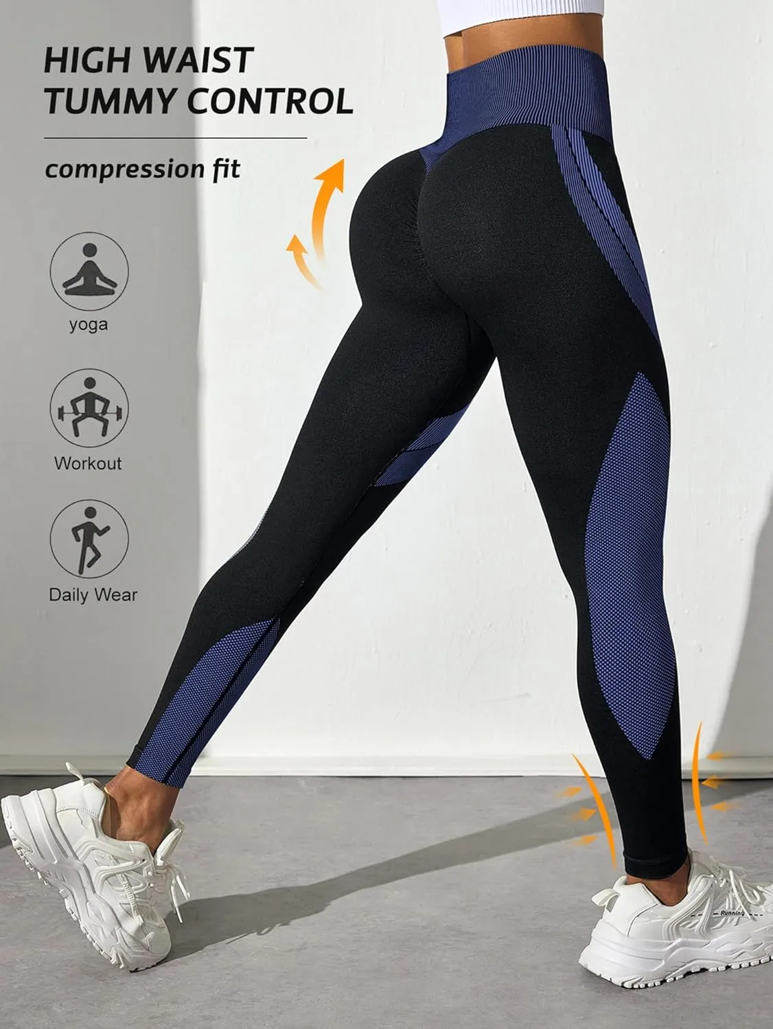 Scrunch Butt Leggings for Women,Seamless Butt Lifting High Waisted Leggings Tummy Control Yoga Pants