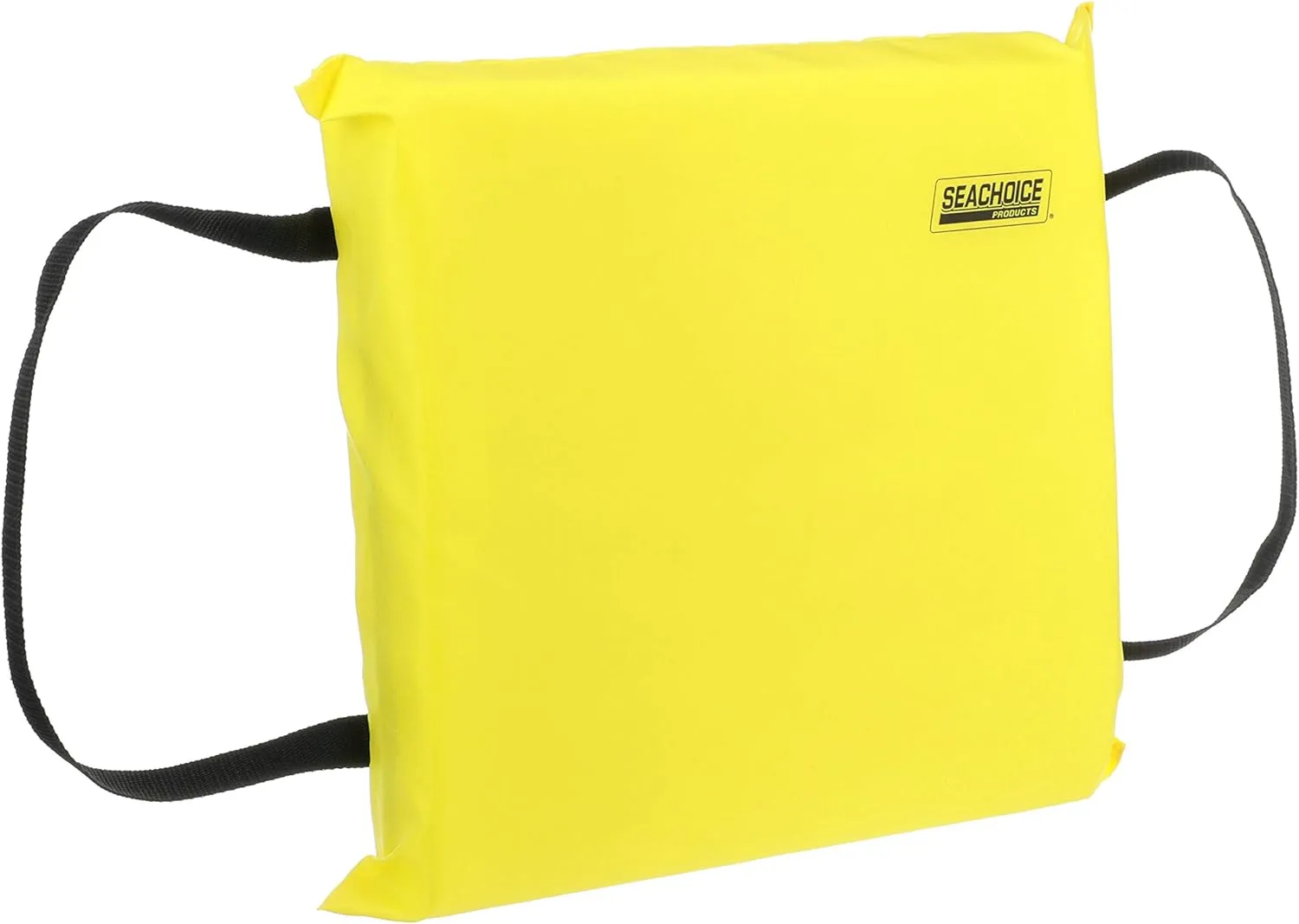 Seachoice Emergency Marine Foam Flotation Cushion, Square, 15 in. X 15 in, Safety Yellow