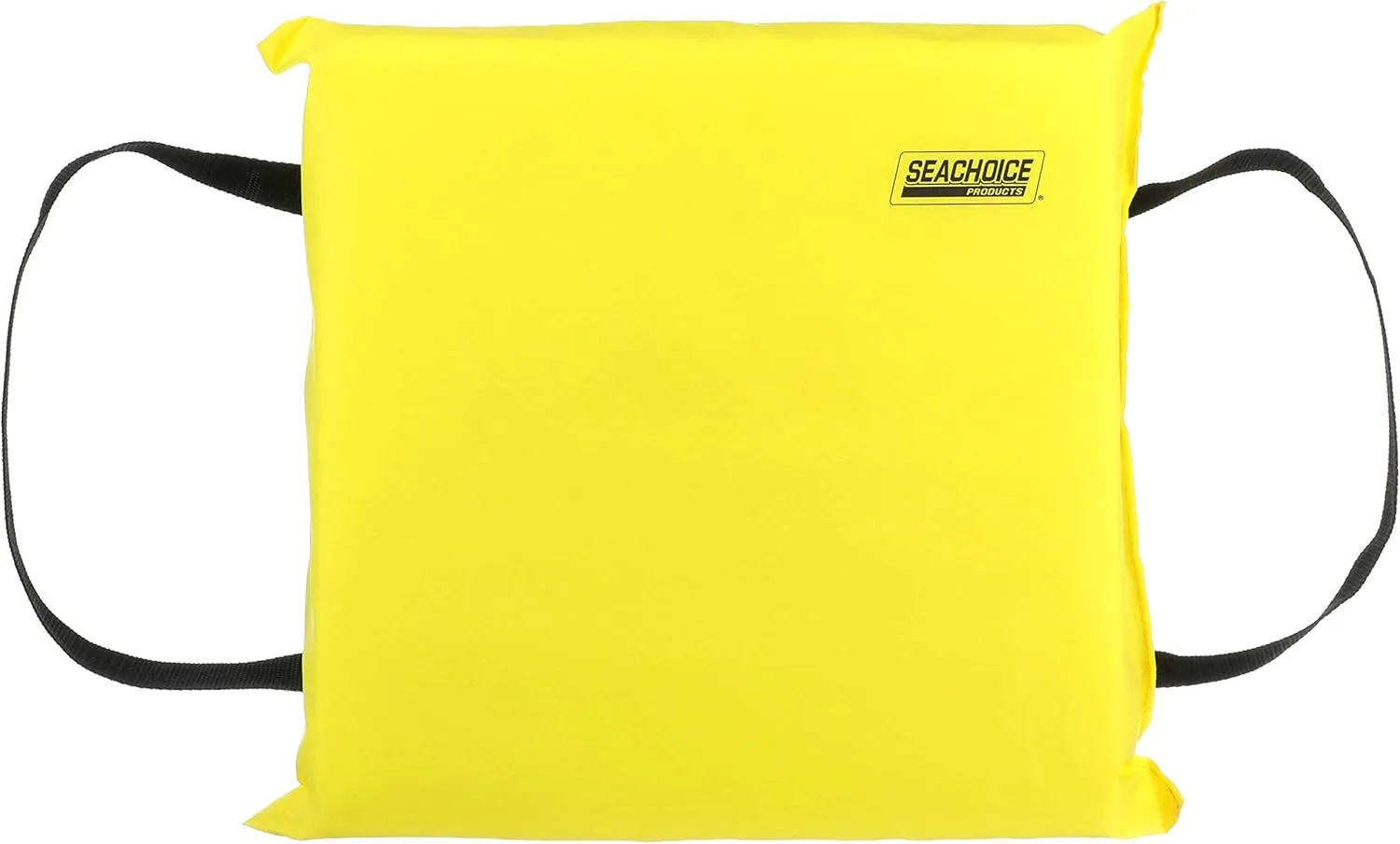 Seachoice Emergency Marine Foam Flotation Cushion, Square, 15 in. X 15 in, Safety Yellow