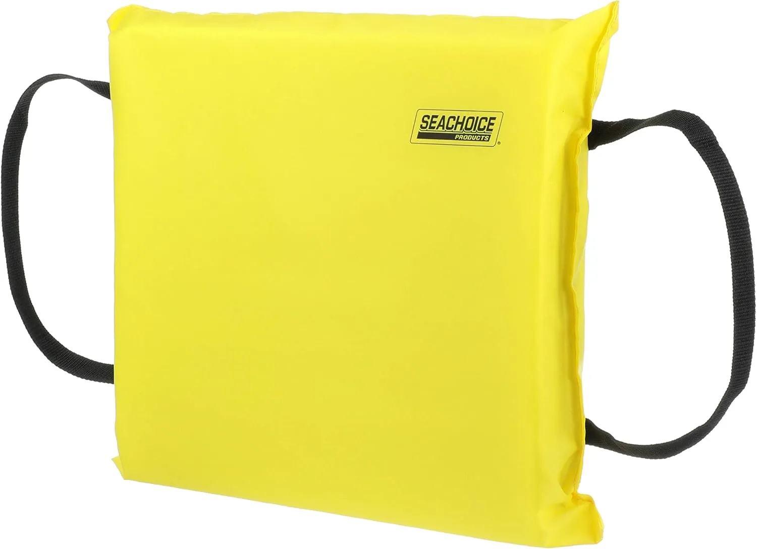 Seachoice Emergency Marine Foam Flotation Cushion, Square, 15 in. X 15 in, Safety Yellow