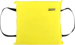 Seachoice Emergency Marine Foam Flotation Cushion, Square, 15 in. X 15 in, Safety Yellow