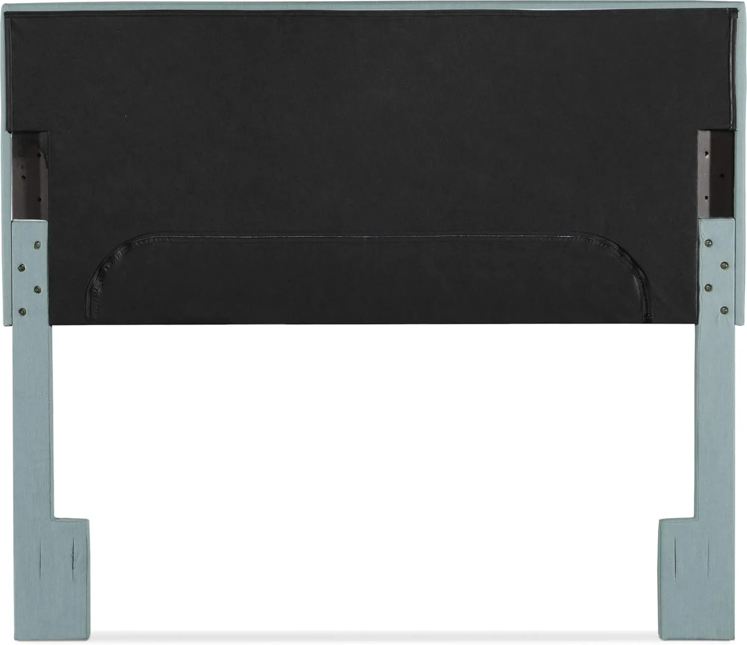 Serta Palisades Collection Upholstered Padded Headboard Modern Tufted Design, Soft Linen-Textured Fabric, Queen, Blue