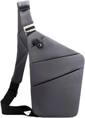 Shoulder Purse Chest Bag Travel Crossbody Bag With Quick Access Valuables Compartment For Men And Women
