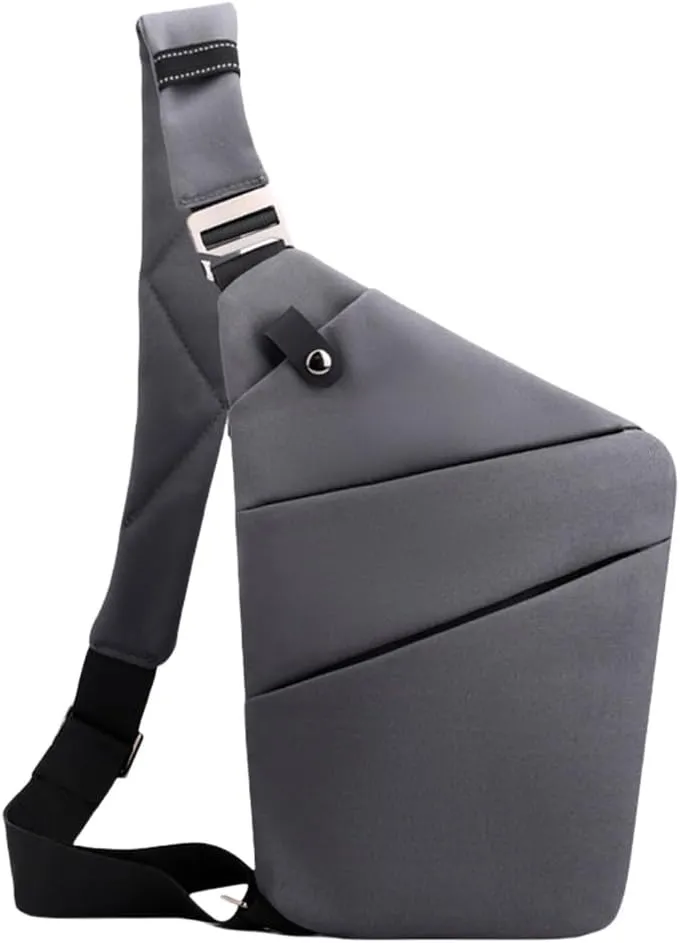 Shoulder Purse Chest Bag Travel Crossbody Bag With Quick Access Valuables Compartment For Men And Women