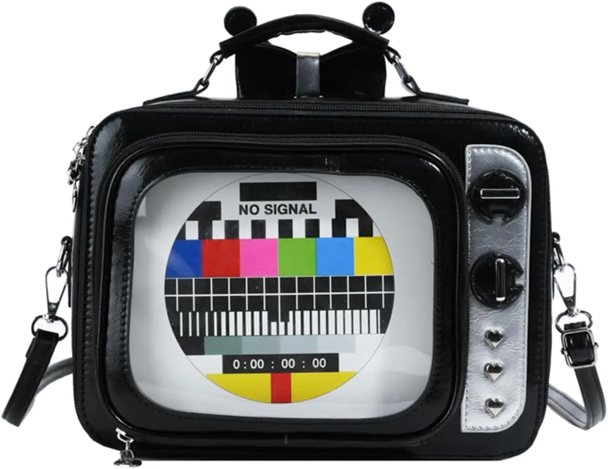 Sister Amy® Retro Dial Telephone Crossbody Shoulder Bag – Vintage-Inspired Design with Movable Microphone