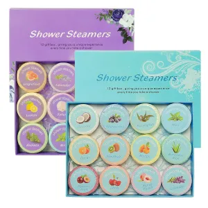 SIX FOXES Shower Steamers Essential Oil Aromatherapy (12 pcs X 2 Pack), Mothers Day Gifts for Mom, Stress Relief and Effortless Self Care, Gifts for Women, Mom