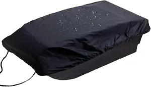 Sled Cover, 60x24x8 Inch Ice Fishing Sled Cover, Silver Coated Oxford Cloth Jet Sled Cover, Waterproof Sun Protection Otter Sled Cover with Drawstring, Black Otter Sled Cover Jet Sled Cover