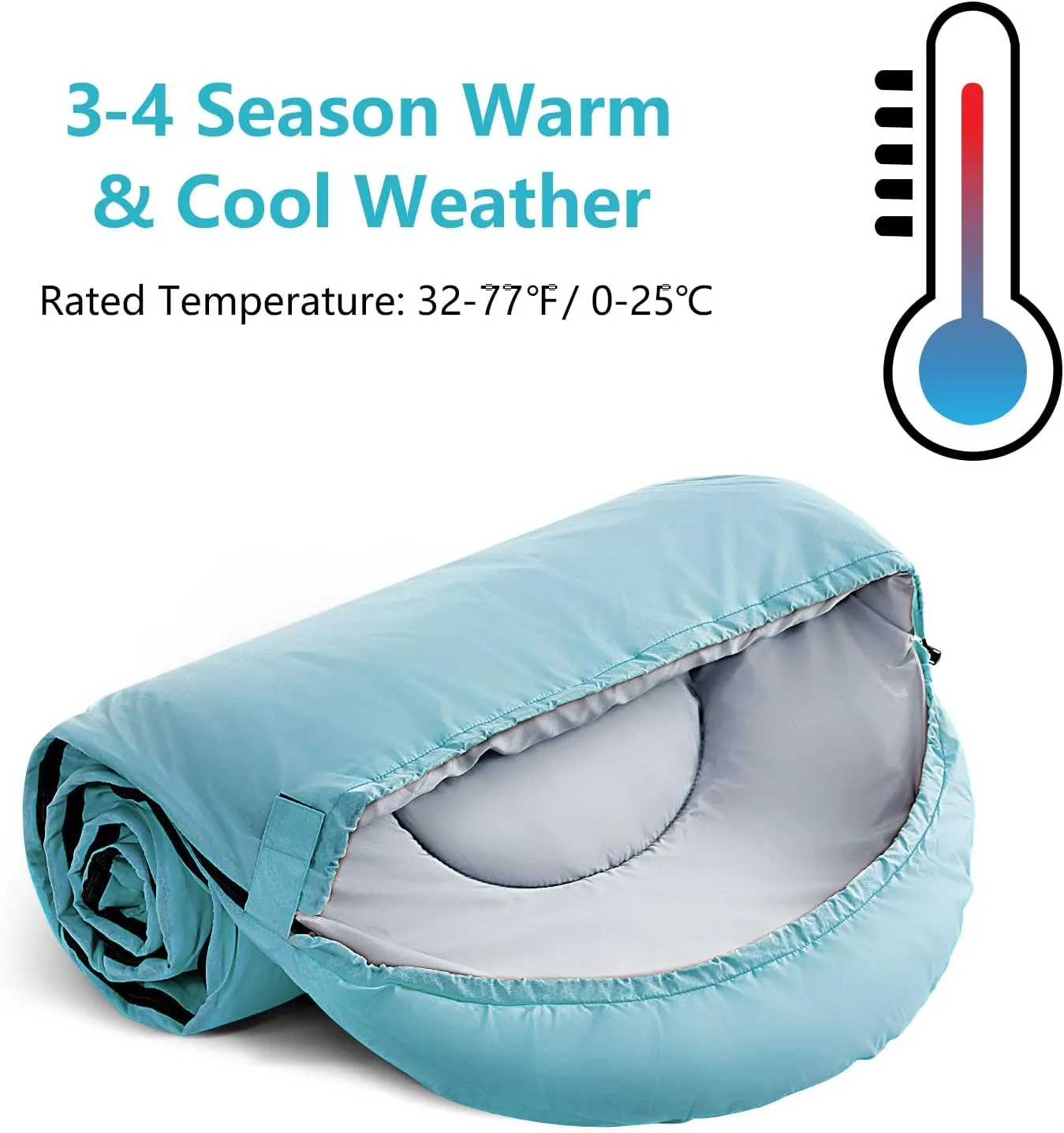 Sleeping Bags for Adults,Kids & Girls-Warm & Cold Weather Lightweight Waterproof Sleeping Bag Backpack with Compact Bag,Great for 3-4 Seasons Hiking,Camping and Outdoor Mountaineering