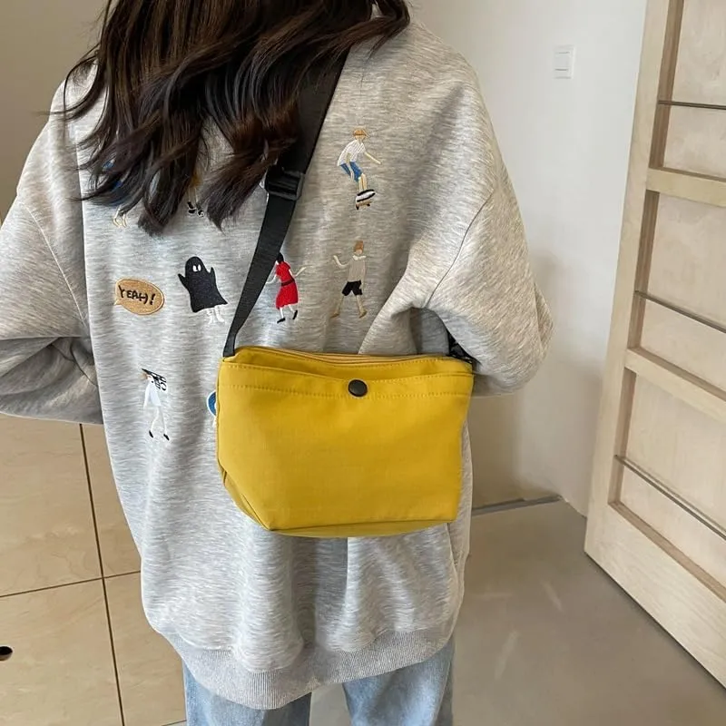 Small Crossbody Bag for Women Lightweight Dumpling Purse Minimalist Shoulder Handbag Casual Versatile Daily Travel Satchel