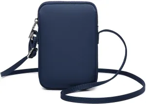 Small Crossbody Purse Zipper Cell Phone Bag Mini Shoulder Purse Wallet Smart Phone Wallet with Credit Card Solts