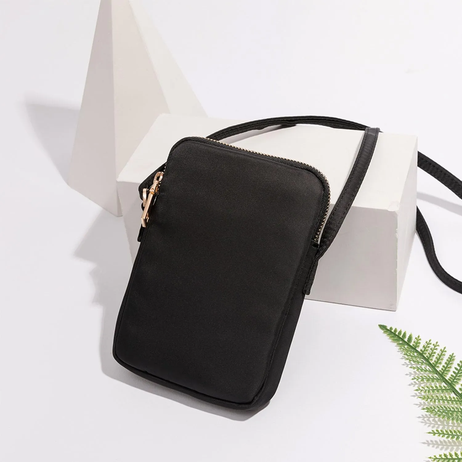 Small Crossbody Purse Zipper Cell Phone Bag Mini Shoulder Purse Wallet Smart Phone Wallet with Credit Card Solts